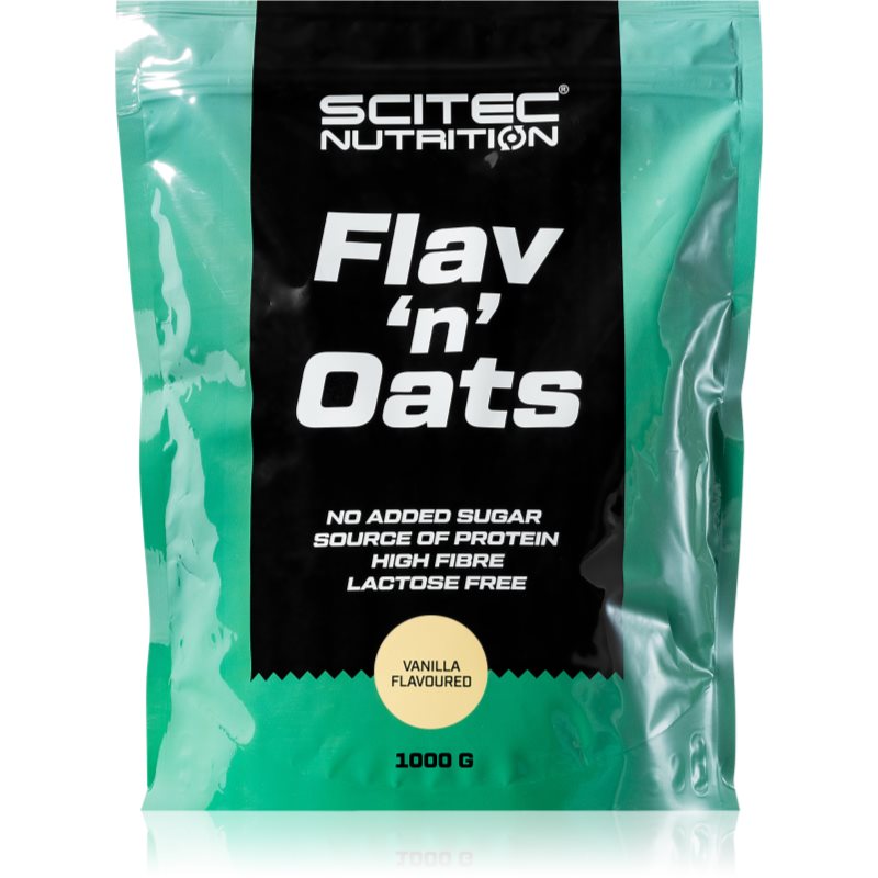 Scitec Nutrition Flav’n’Oats fulgi de ovăz fără gluten aroma Vanilla 1000 g