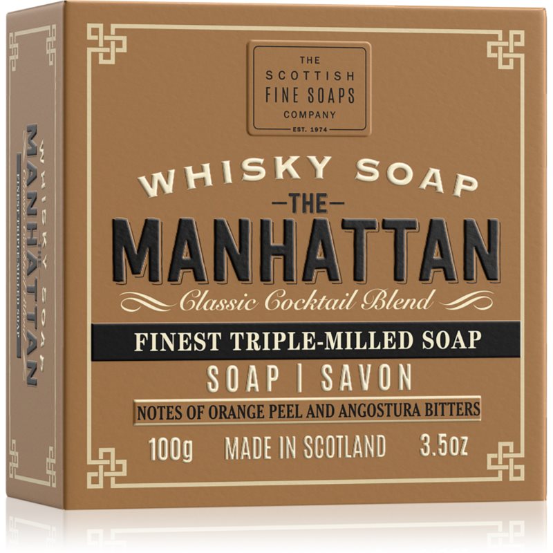 Scottish Fine Soaps Whisky Soap The Manhattan săpun solid 100 ml Scottish Fine Soaps Whisky Soap The Manhattan săpun solid 100 ml