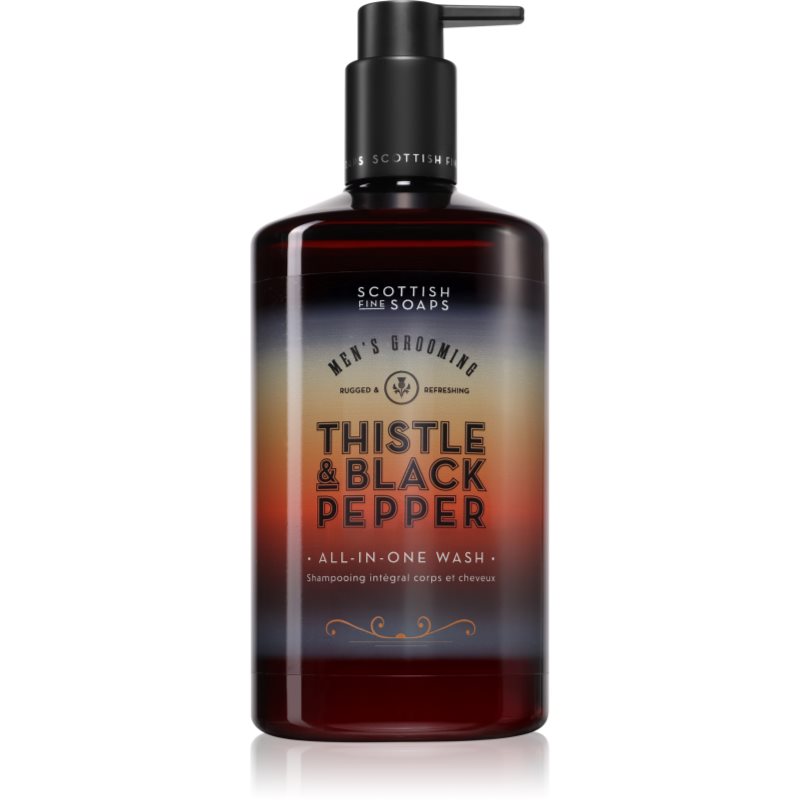 Scottish Fine Soaps Thistle & Black Pepper sapun pentru față, corp și păr 500 ml