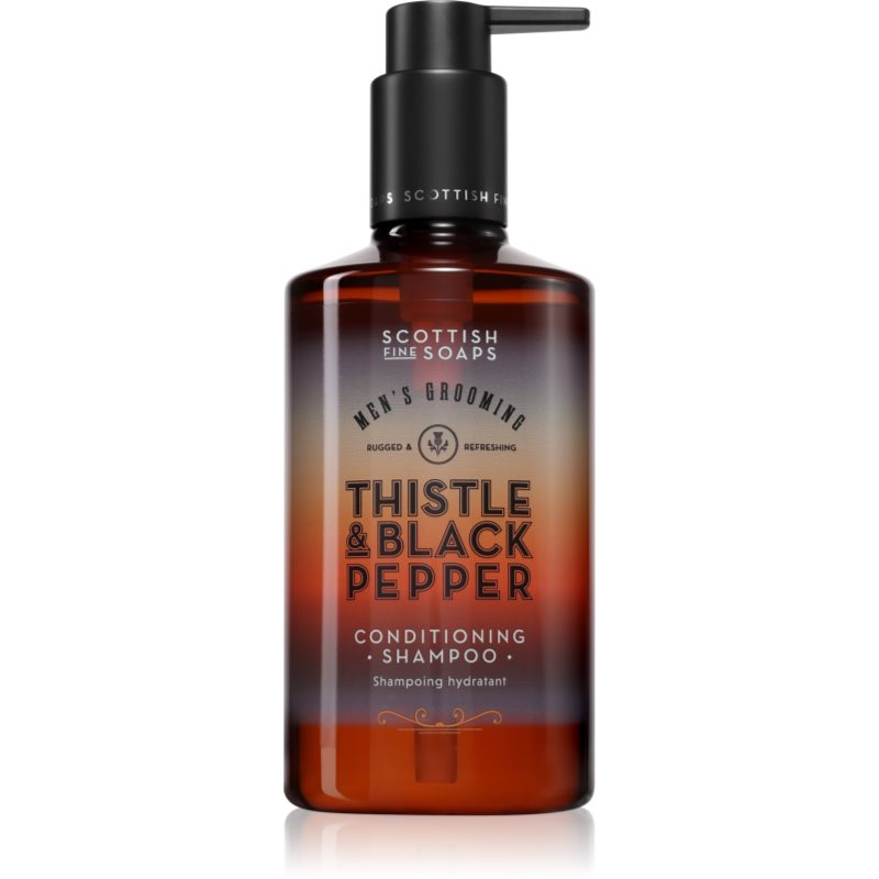 Scottish Fine Soaps Thistle & Black Pepper șampon pentru barbati 300 ml