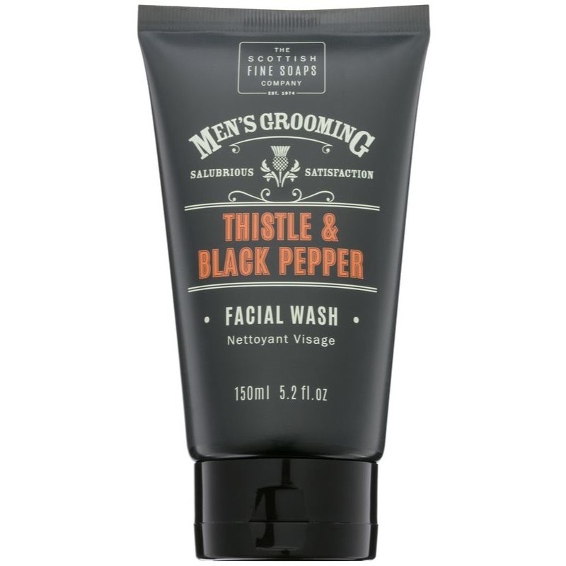 Scottish Fine Soaps Men’s Grooming Thistle & Black Pepper Gel facial de curatare 150 ml