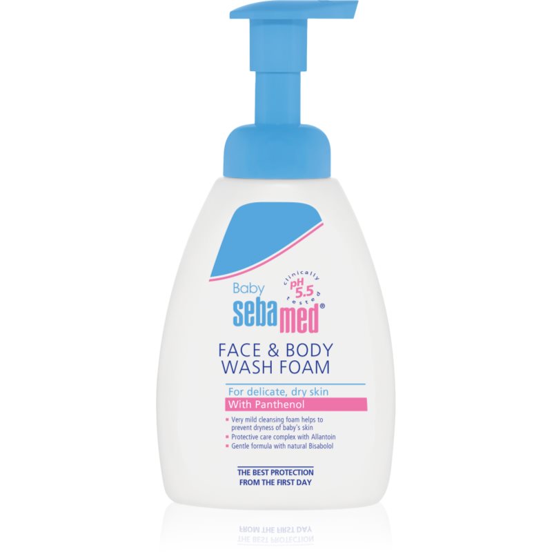 Sebamed Baby Wash Lotiune pentru spalare cu efect catifelant pentru corp si par 400 ml