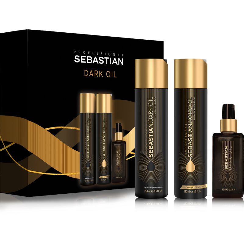 Sebastian Professional Dark Oil set cadou pentru un par stralucitor si catifelat