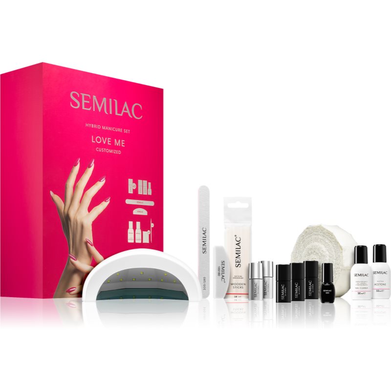 Semilac UV Hybrid Love Me set pentru manichiură perfectă