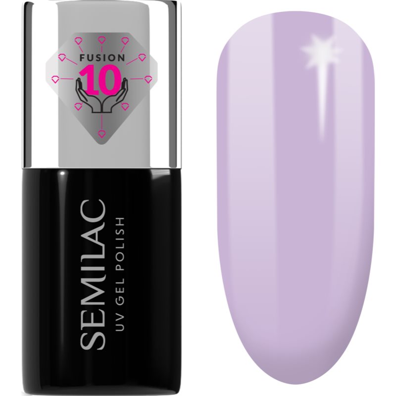 Semilac UV Hybrid Extend Care 5in1 lac de unghii sub forma de gel cu efect de nutritiv culoare 811 Pastel Lavender 7 ml