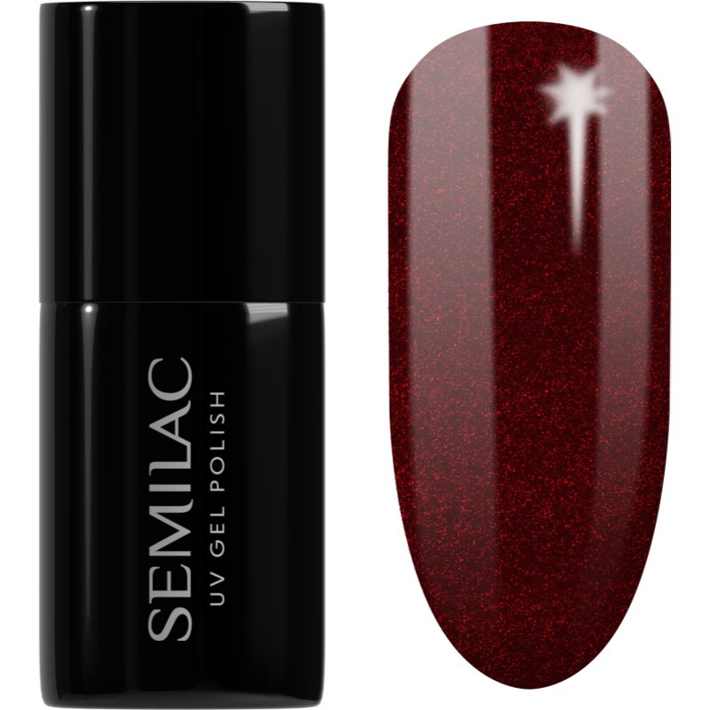 Semilac UV Hybrid X-Mass lac de unghii sub forma de gel culoare 306 Divine Red 7 ml