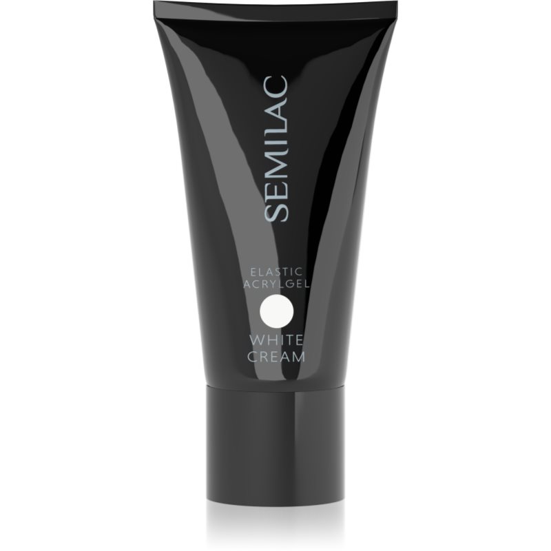 Semilac Acrylgel Elastic White Cream Acrylatgel für Nägel Farbton White 30 g