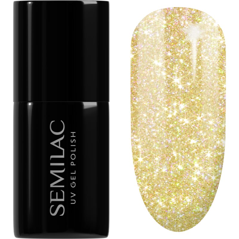 Semilac UV Hybrid Sea Queen lac de unghii sub forma de gel culoare 244 Sunbaked Yellow 7 ml