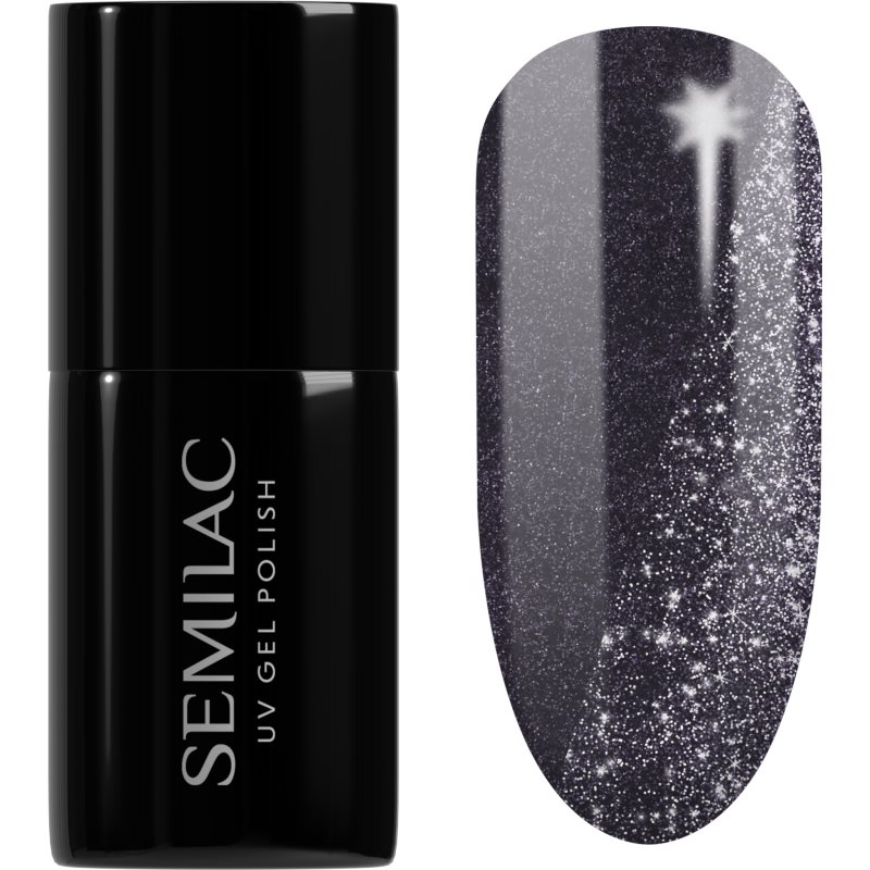 Semilac UV Hybrid Day and Night unghii cu gel folosind UV / lampă cu LED culoare 399 Dark & Spark 7 ml