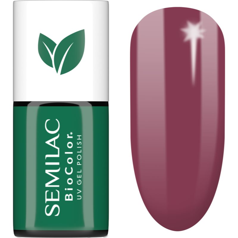 Semilac UV Hybrid BioColor unghii cu gel folosind UV / lampă cu LED culoare 718 Natural Cyclamen 7 ml