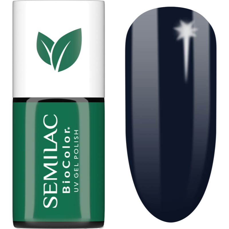 Semilac UV Hybrid BioColor unghii cu gel folosind UV / lampă cu LED culoare 725 Dark Berry 7 ml