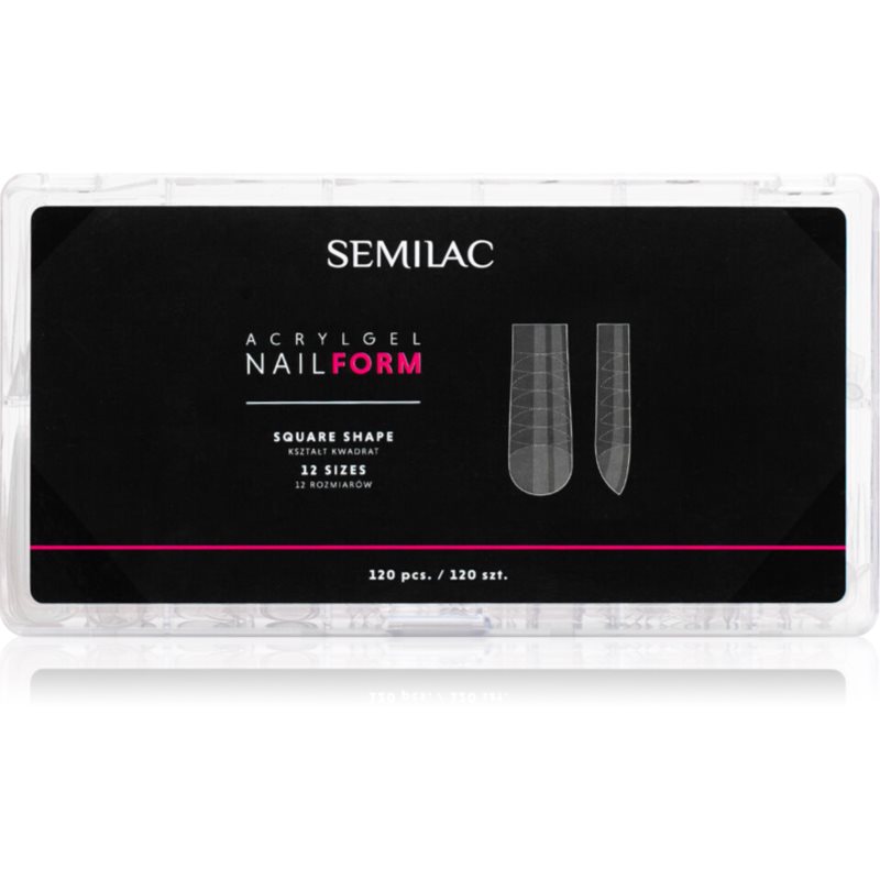 Semilac Accessories Acrylgel Nail Form șabloane pentru unghii mărime Square 120 buc