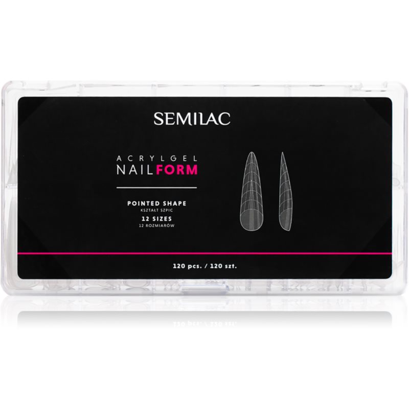 Semilac Accessories Acrylgel Nail Form șabloane pentru unghii mărime Pointed 120 buc