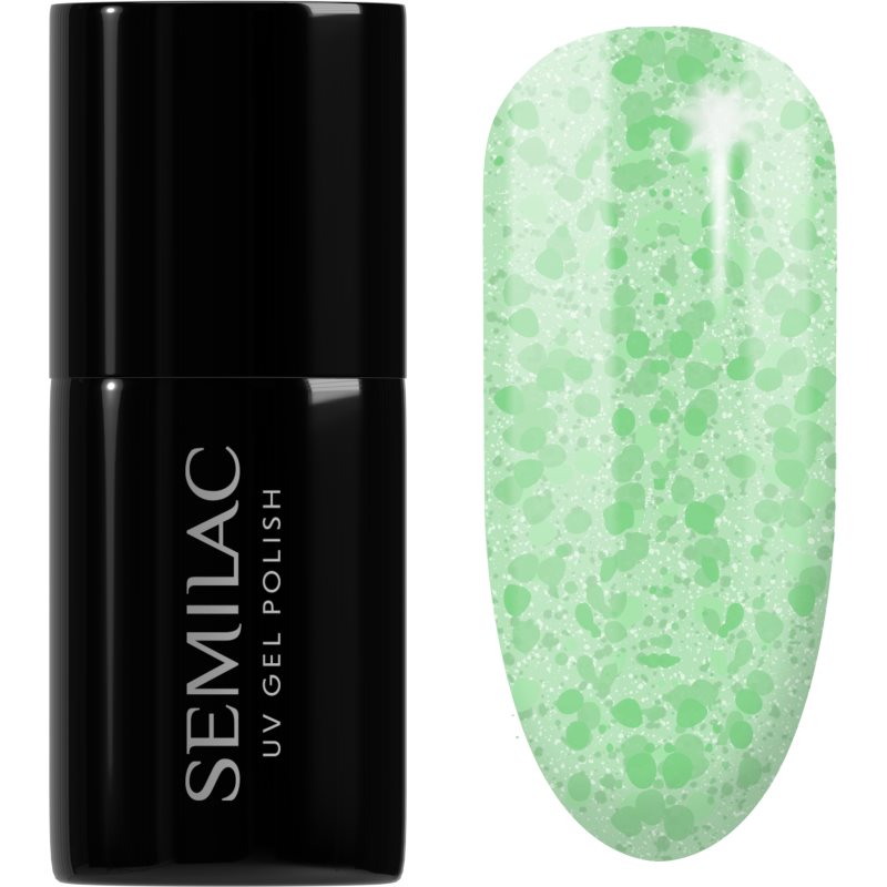 Semilac UV Hybrid Crushed_ICE unghii cu gel folosind UV / lampă cu LED culoare 494 Frozen Pistachios 7 ml