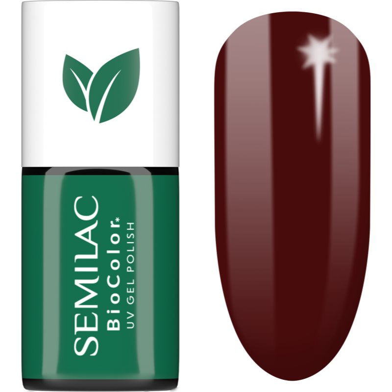 Semilac UV Hybrid BioColor unghii cu gel folosind UV / lampă cu LED culoare 726 Dark Coral 7 ml