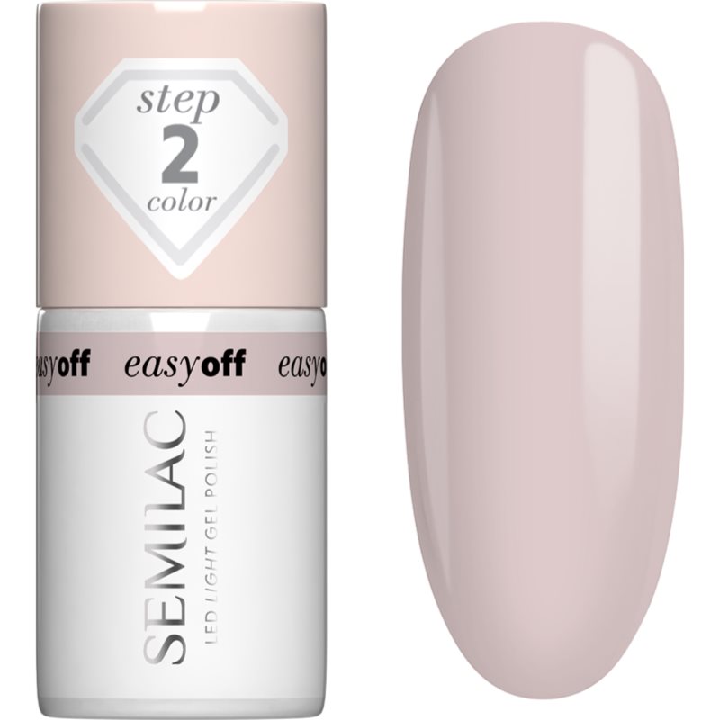 Semilac Easy Off Step 2 unghii cu gel folosind UV / lampă cu LED culoare Almond Milk 7 ml