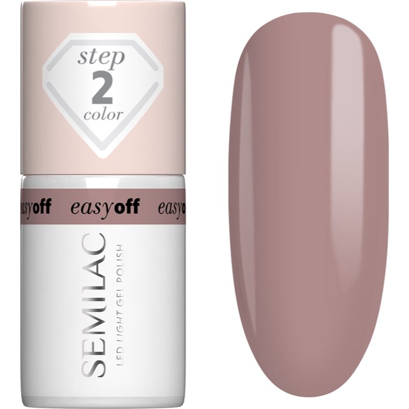 Semilac Easy Off Step 2 unghii cu gel folosind UV / lampă cu LED culoare Mocha Cream 7 ml