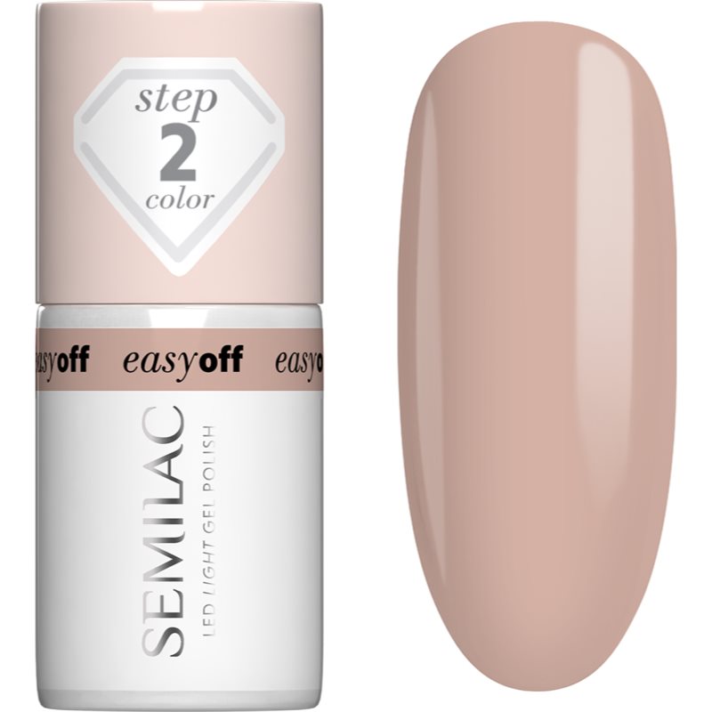 Semilac Easy Off Step 2 unghii cu gel folosind UV / lampă cu LED culoare Caffe Frappe 7 ml