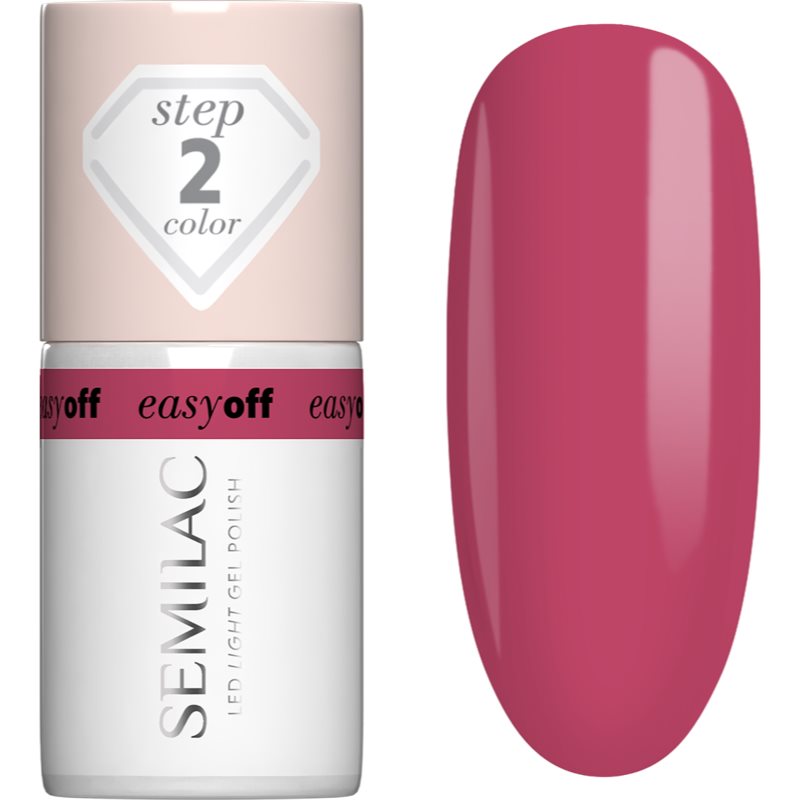 Semilac Easy Off Step 2 unghii cu gel folosind UV / lampă cu LED culoare Pink Coral 7 ml