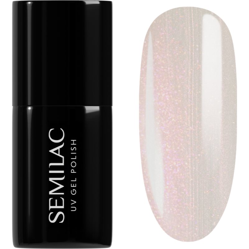 Semilac UV Hybrid Inner Glow lac de unghii sub forma de gel culoare 960 Pink Glazed 7 ml