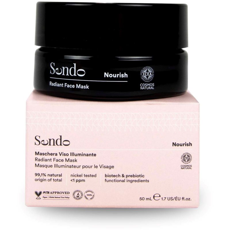 Sendo Nourish Radiant Face Mask masca iluminatoare faciale 50 ml Sendo Nourish Radiant Face Mask masca iluminatoare faciale 50 ml