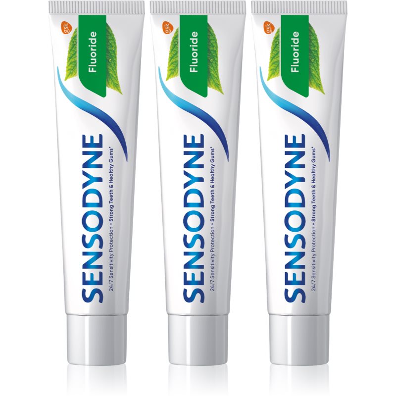 Sensodyne Fluoride pastă de dinți pentru dinti sensibili 3x75 ml