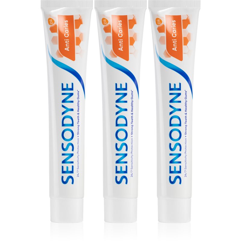 Sensodyne Anti Caries Anti Carries pastă de dinți impotriva cariilor dentare 3x75 ml