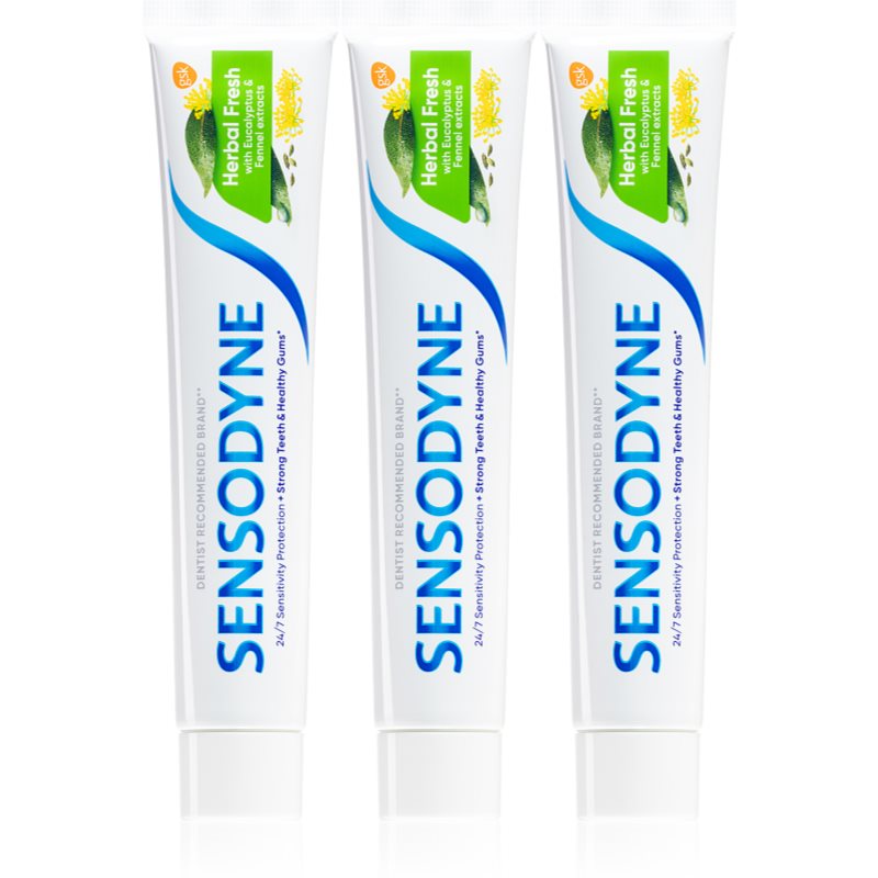 Sensodyne Herbal Fresh Trio pasta de dinti cu Fluor 3x75 ml