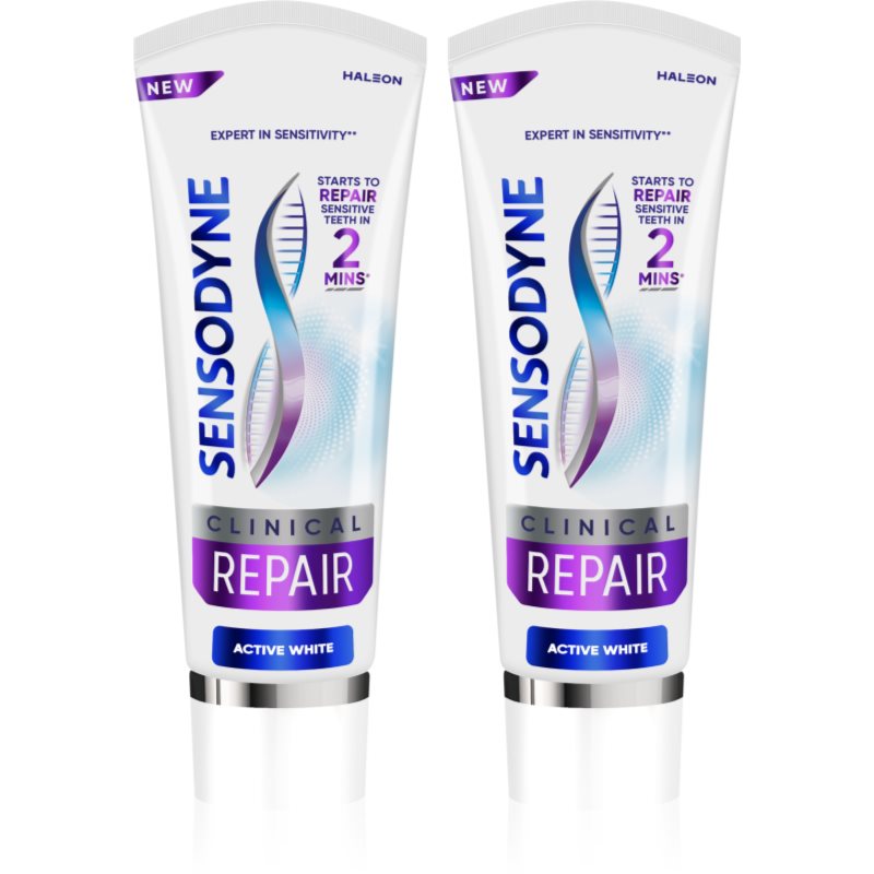 Sensodyne Clinical Repair Active White pastă de dinți 2x75 ml