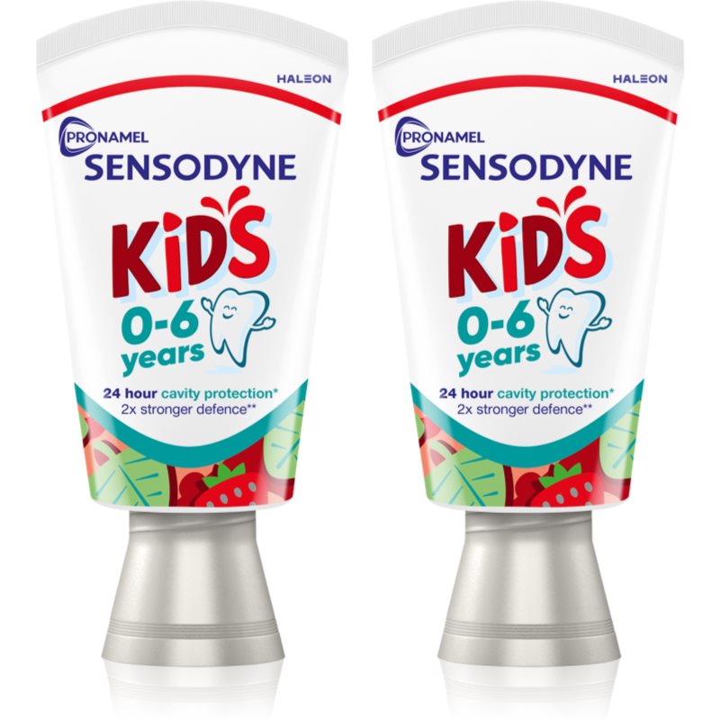 Sensodyne Pronamel Kids pasta de dinti pentru copii 0-6 Years 2x75 ml