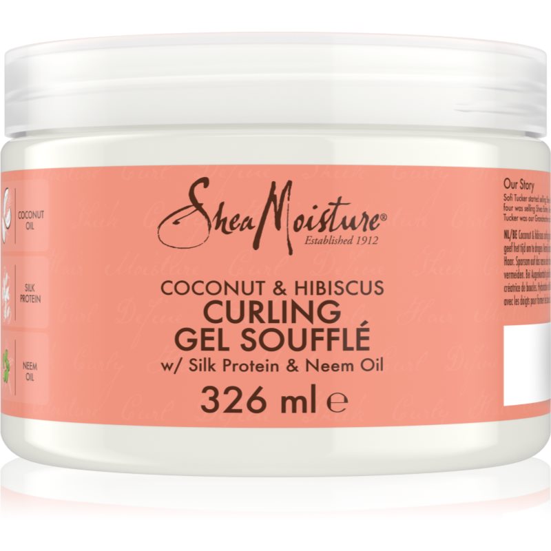 Shea Moisture Coconut & Hibiscus souffle pentru par ondulat si cret 340 g