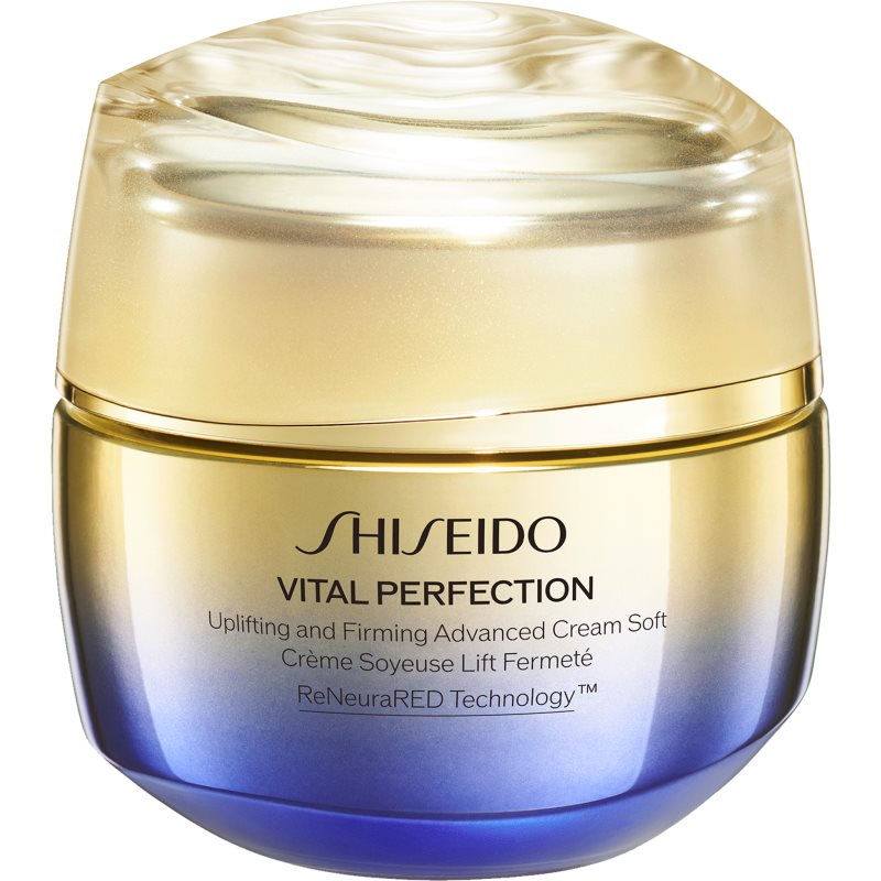 Shiseido Vital Perfection Uplifting and Firming Advanced Cream Soft Crema iluminatoare pentru fermitate ziua și noaptea 50 ml