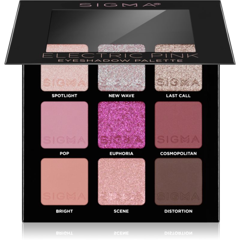 Sigma Beauty Party on The Go paleta farduri de ochi culoare Electric Pink 9 g