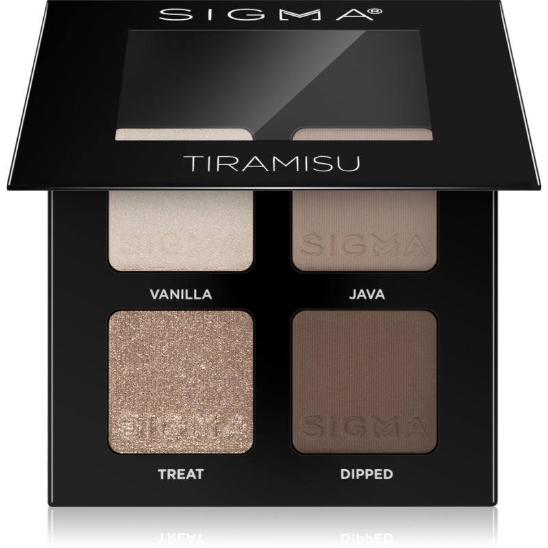 Sigma Beauty Quad paletă cu farduri de ochi culoare Tiramisu 4 g