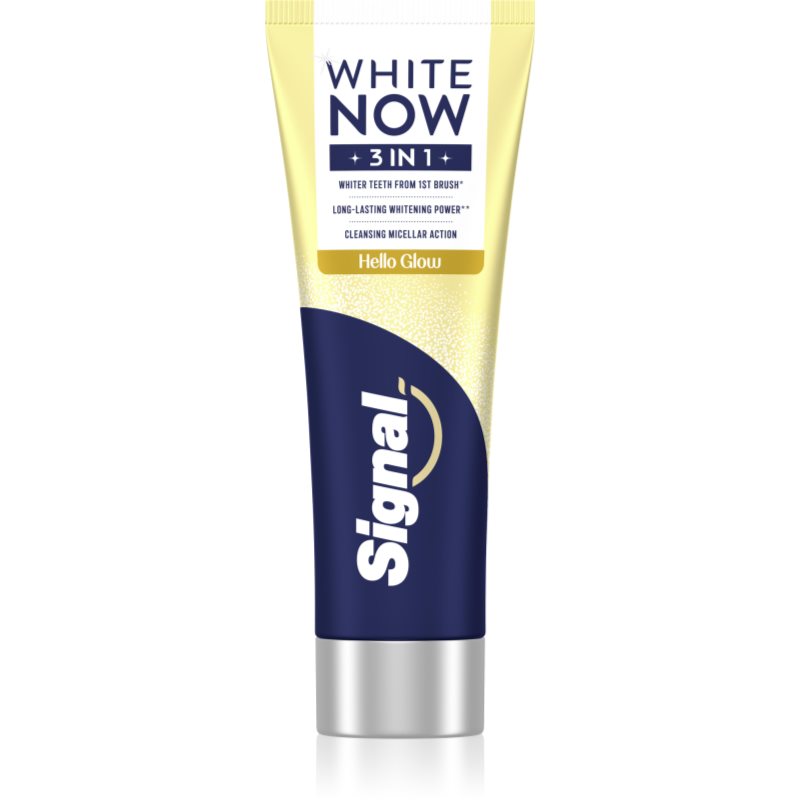 Signal White Now 3-in-1 pasta de dinti pentru albire Hello Glow 75 ml