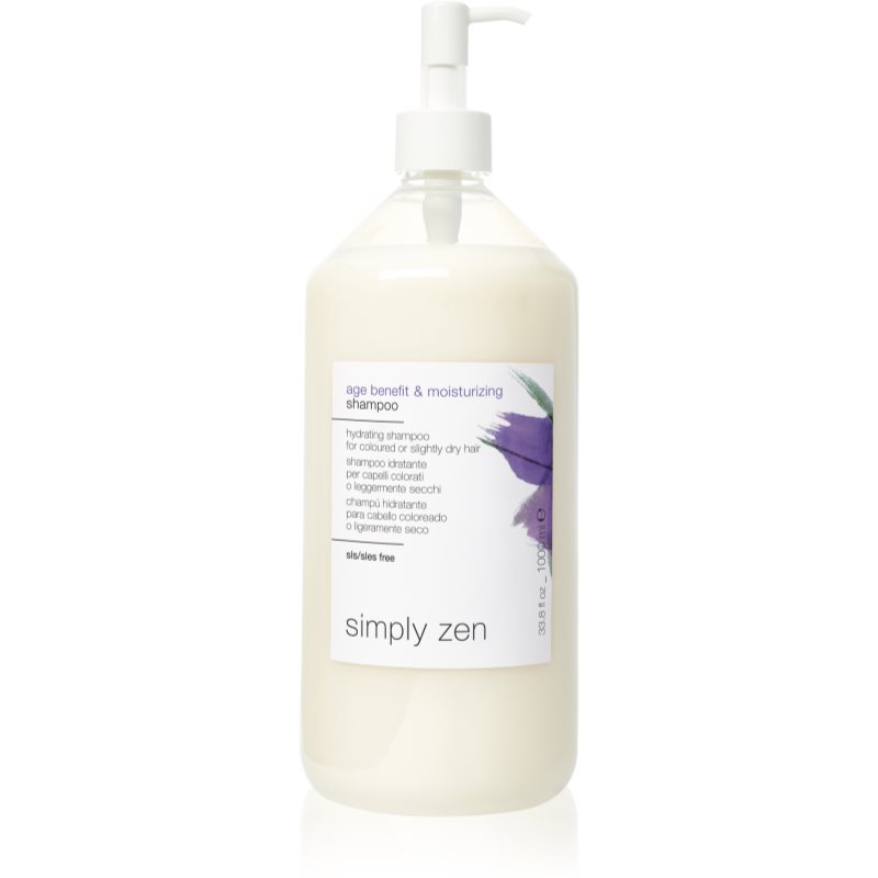 Simply Zen Age Benefit & Moisturizing sampon hidratant pentru păr vopsit 1000 ml