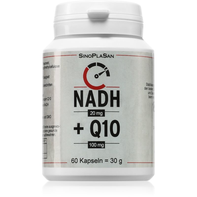 SinoPlaSan NADH 20 mg + Q10 100 mg Kapseln für Ihr Wohlbefinden 60 KAP