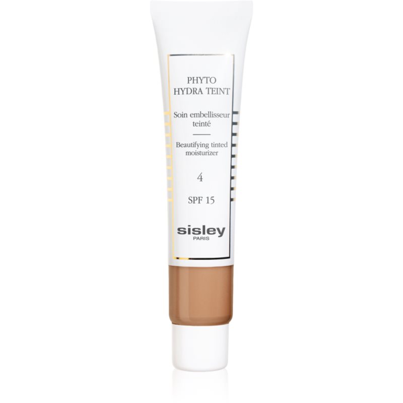 Sisley Phyto-Hydra Teint cremă hidratantă nuanțatoare, cu efect de iluminare SPF 15 culoare 4 Tan 40 ml