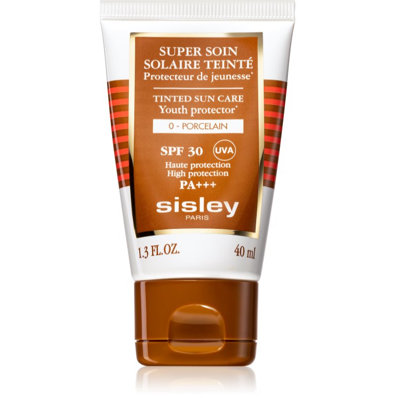 Sisley Super Soin Solaire Teinté crema de fata cu efect de protectie SPF 30 culoare 0 Porcelain 40 ml
