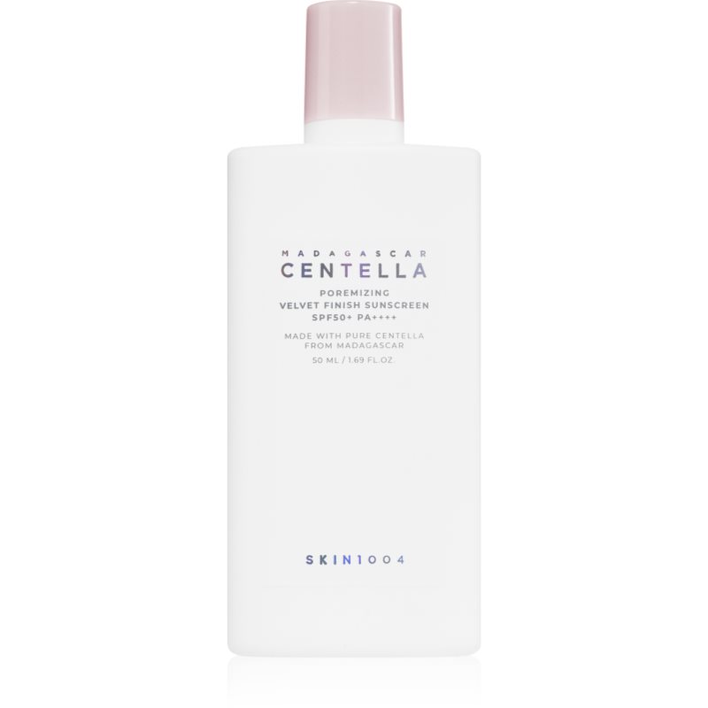 SKIN1004 Madagascar Centella Poremizing Velvet Finish Sunscreen crema de soare pentru fata pentru ten gras SPF 50+ 50 ml