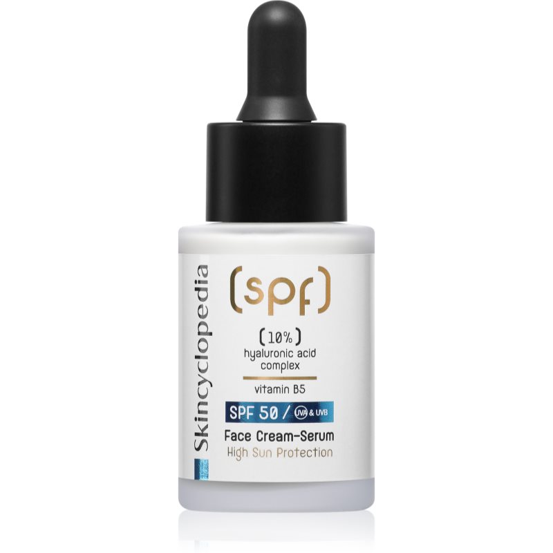 Skincyclopedia 10% Hyaluronic Acid Complex + Vitamin B5 ser crema SPF 50 30 ml