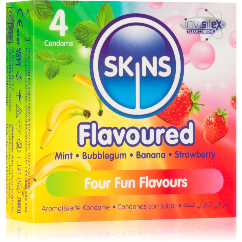 Skins Flavours prezervative 4 buc