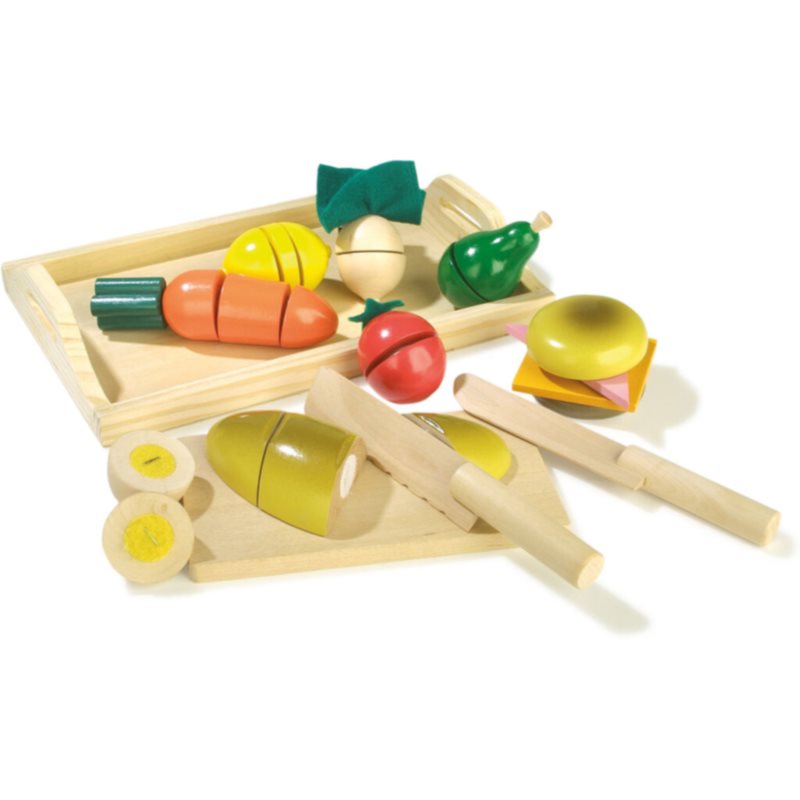 Small foot Cuttable Lunch Set set de jucării din lemn 3 y+ 10 buc