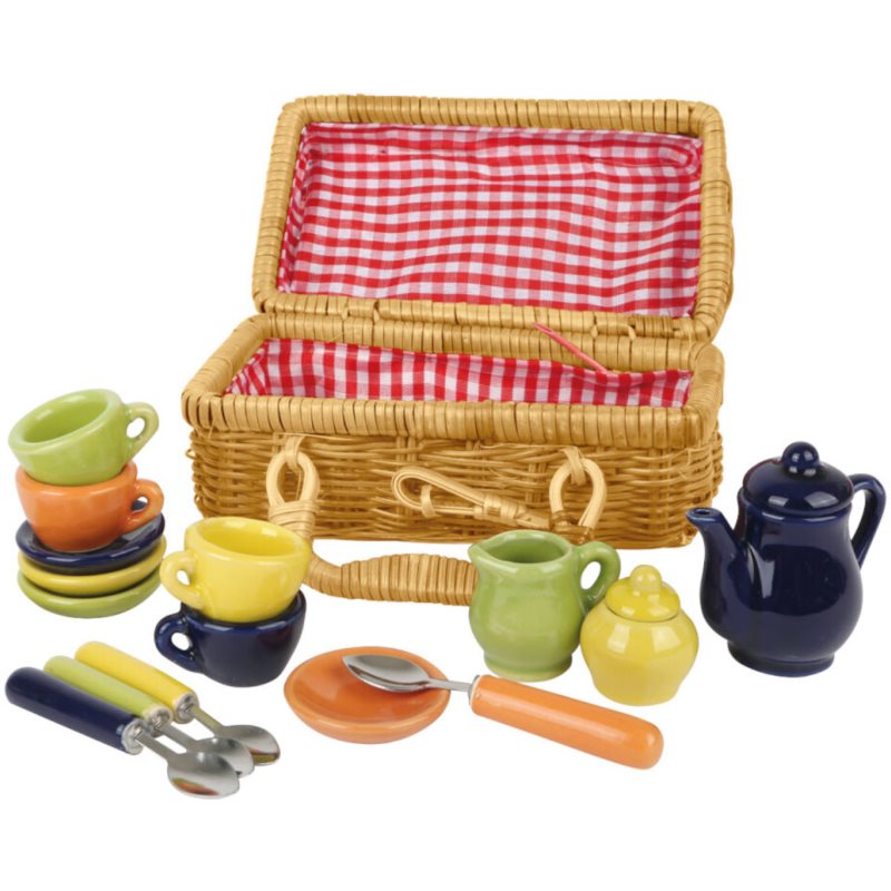Small foot Nostalgia Picnic Basket set de jucării pentru copii 3 y+ 18 buc