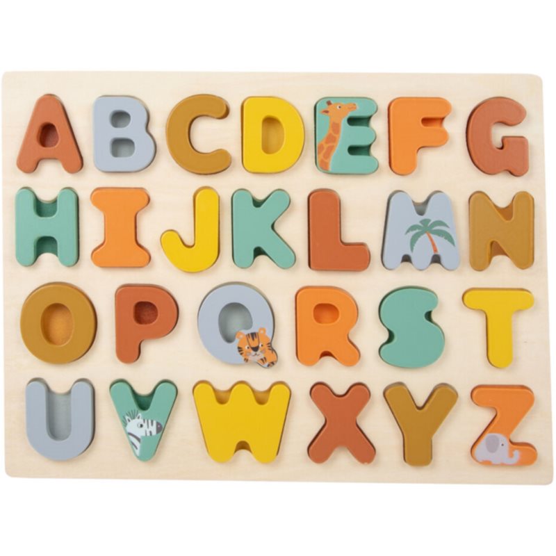 Small foot by Legler Safari jucărie interactivă cu piese care se pot insera Alphabet 1 buc