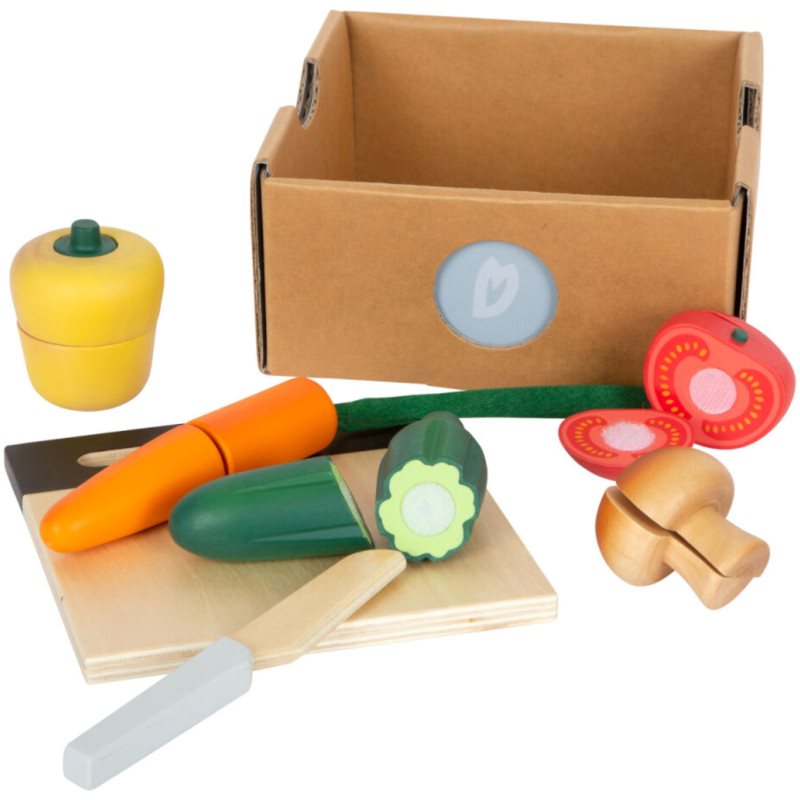 Small foot Cuttable Vegetable Set set de jucării din lemn 3 y+ 1 buc