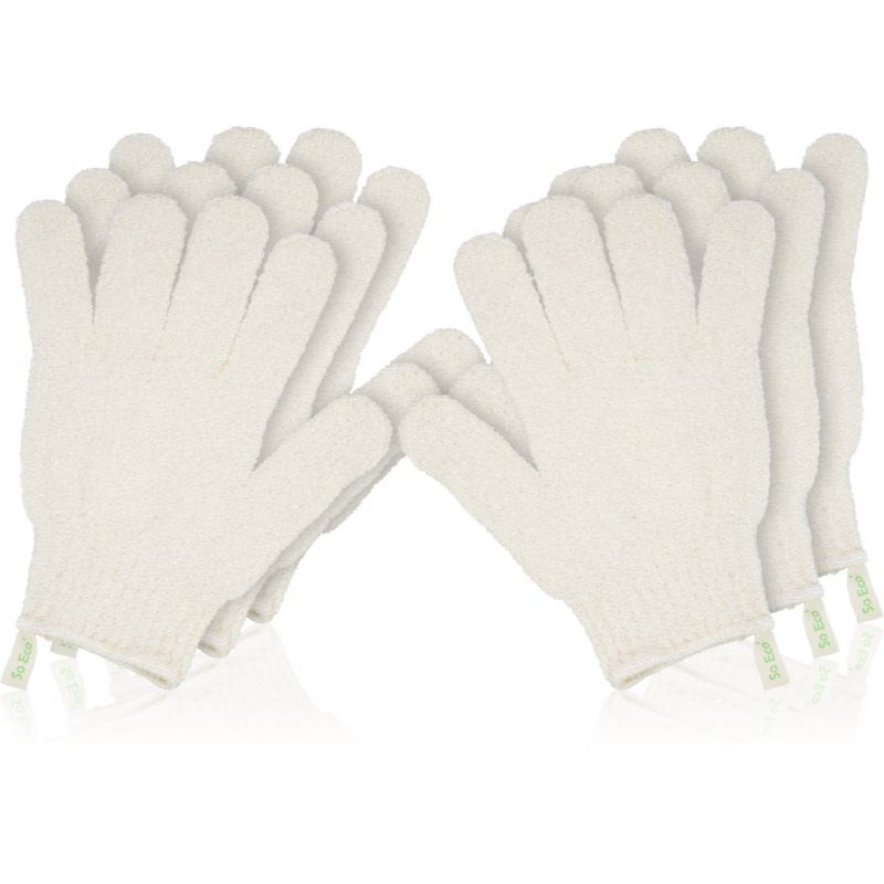 So Eco Exfoliating Gloves manusi peeling 3x2 buc So Eco Exfoliating Gloves manusi peeling 3x2 buc