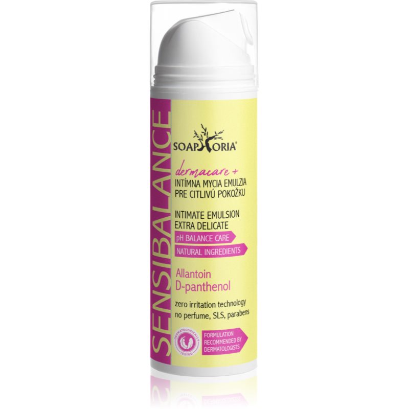 Soaphoria Dermacare+ Sensibalance gel pentru igiena intima pentru pielea sensibilă 150 ml Soaphoria Dermacare+ Sensibalance gel pentru igiena intima pentru pielea sensibilă 150 ml
