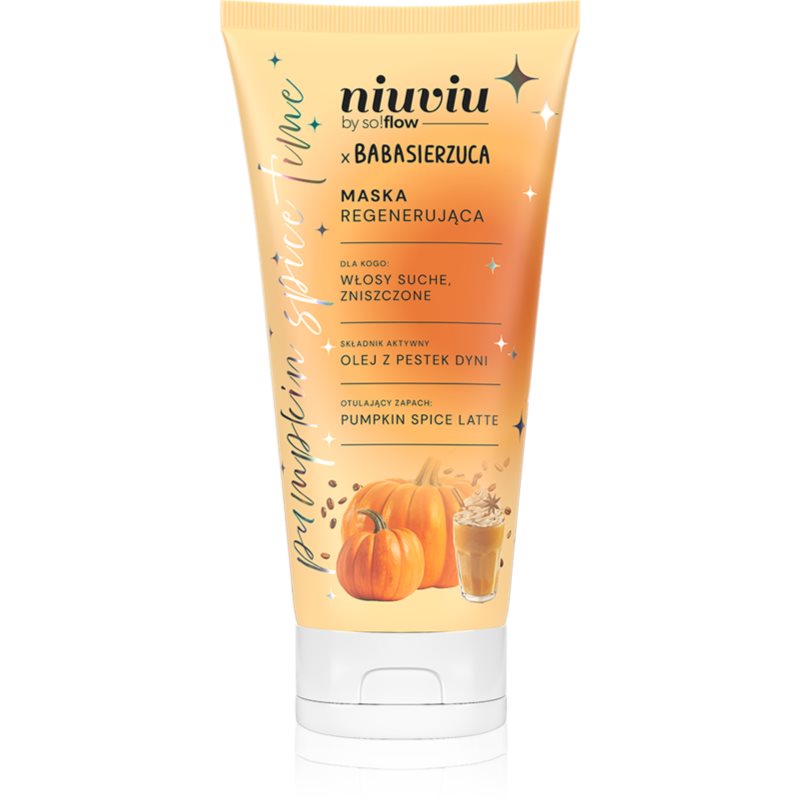 so!flow Pumpkin Time Regenerating Mask masca pentru regenerare pentru păr uscat și fragil 200 ml