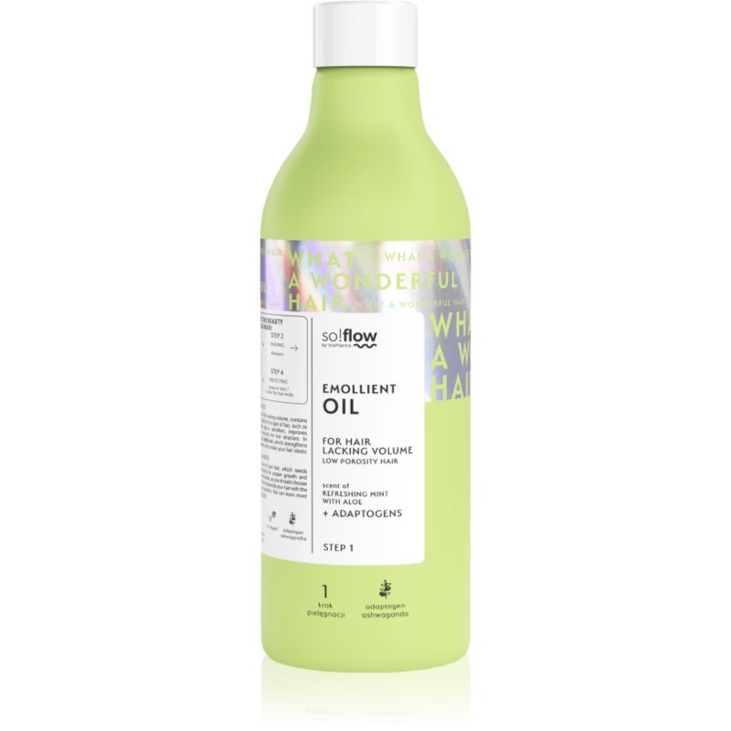 so!flow Low Porosity Hair Emollient Oil ulei de par regenerator 150 ml